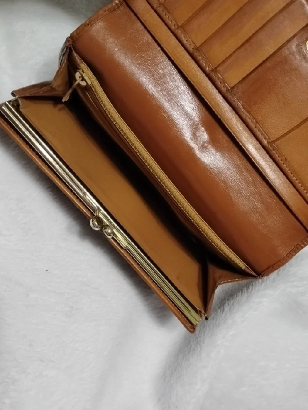 CELINE Macadam Continental Luxury Wallet! Lovely Brown & Tan Vintage Leather!